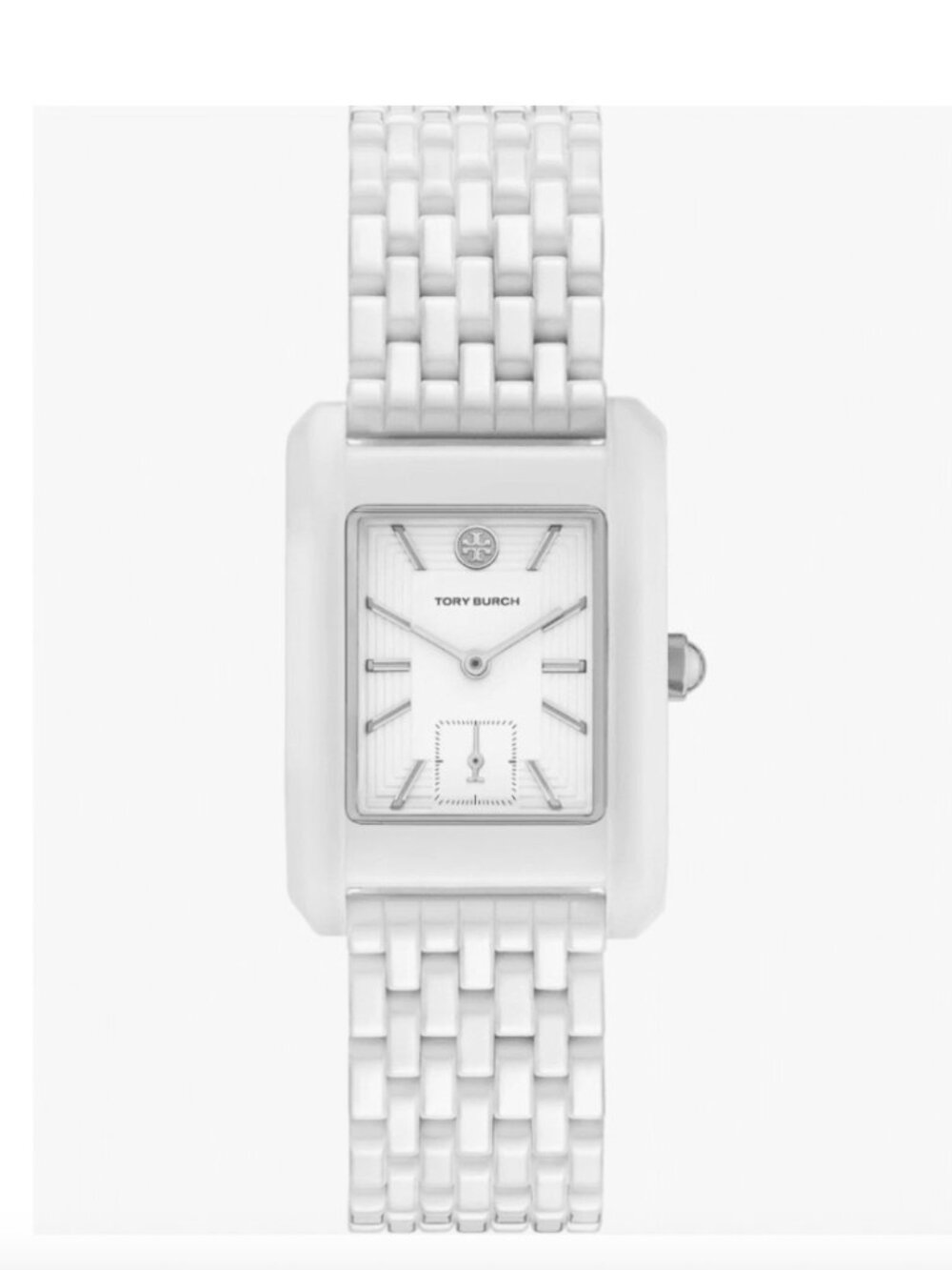 Tory Burch Women's Eleanor Ceramic Case and Bracelet Watch, TBW1088